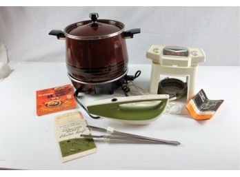 West Bend Slow Cooker, Hamilton Beach Electric Knife, Veg-o-matic, All In Original Boxes