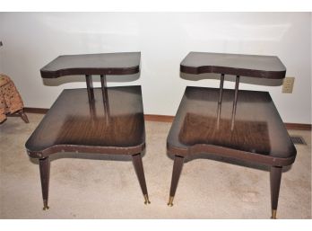 Two End Tables - Retro