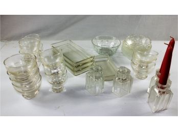 Miscellaneous Glassware And Candle Holders