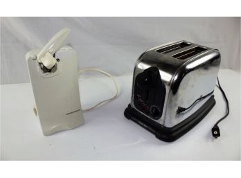 GE Wide Slot Toaster, Hamilton Beach Can Opener