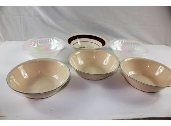 3 Corell Serving Dishes, 3 Additional Serving Dishes