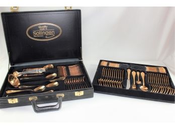 Gold Plated Flatware 12 Servings, Perfect Condition, 23/24 Karat Gold Plating
