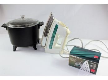 New Presto Fryer, Rowenta Iron With Cleaning Kit