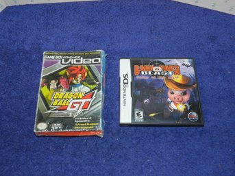 NINTENDO DS GAME AND GAMEBOY ADVANCE VIDEO DRAGON BALL GT