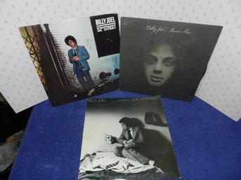 SET OF 3 BILLY JOEL VINYL RECORD ALBUMS