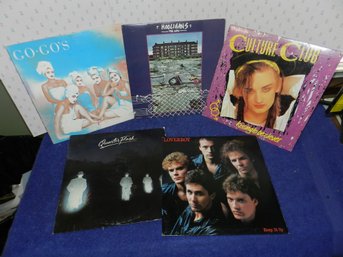 LOT OF 80S VINYL RECORDS LOVERBOY CULTURE CLUB GO-GOS THE WHO QUARTERFLASH
