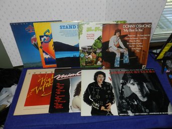 LOT OF VINTAGE VINYL RECORD ALBUMS VISIONQUEST EDIE CRUISERS WEIRD AL