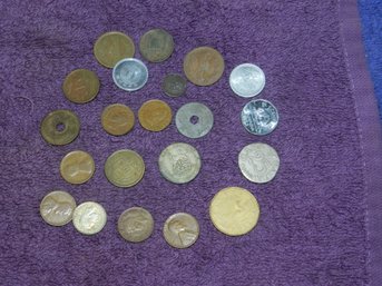 COLLECTION OF OLD COINS MOSTLY FOREIGN A