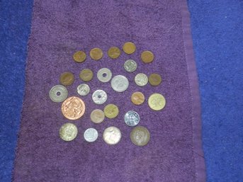 COLLECTION OF OLD COINS MOSTLY FOREIGN B