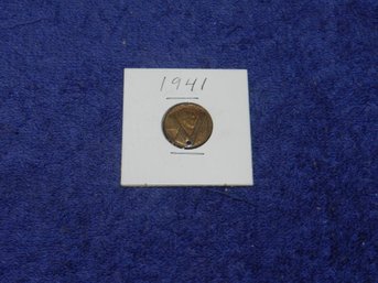 1941 PENNY ALTERED WITH V FOR VICTORY WWII