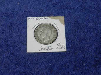 1944 CANADA 50 CENT COIN SILVER