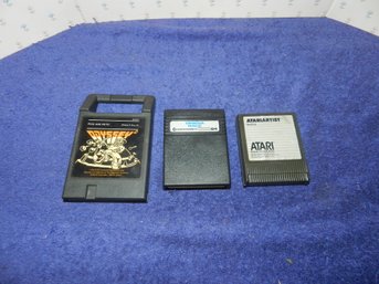 3 VINTAGE GAME CARTRIDGES COMMODORE 64 ODYSSEY 2 ATARI HOME COMPUTER
