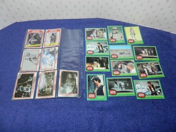 LOT OF VINTAGE STAR WARS TRADING COLLECTOR CARDS