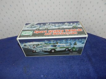 HESS TRUCK 2004 SPORT UTILITY VEHICLE AND MOTORCYCLES NEW IN BOX