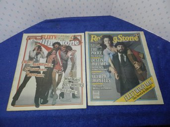 2 VINTAGE ROLLING STONE MAGAZINES FLEETWOOD MAC COVERS 1978 1980