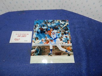 AUTHENTIC RON SANTO AUTOGRAPHED PICTURE HALL OF FAME