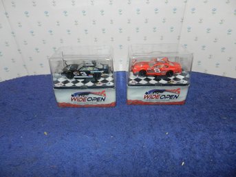 PAIR OF RACING WIDE OPEN 1:64 SCALE RC CARS