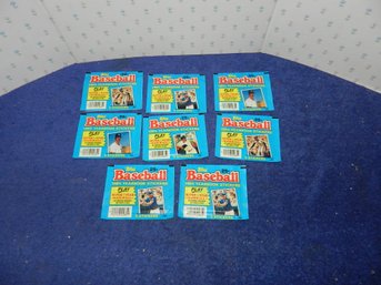 8 PACKS 1985 TOPPS BASEBALL YEARBOOK STICKERS SEALED NEW