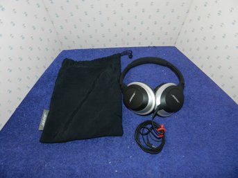 BOSE AE-2 WIRED HEADPHONES WITH STORAGE BAG TESTED CLEAN