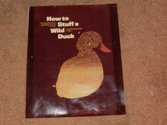 VINTAGE IBM HOW TO STUFF A WILD DUCK POSTER