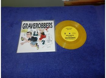 Graverobbers Skinhead Girl Mark Robinson Hardcore 7' Record Yellow Vinyl