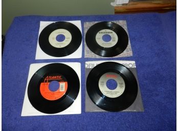 Set Of 4 45 RPM Records AC/DC Springsteen Van Halen Boys Don't Cry