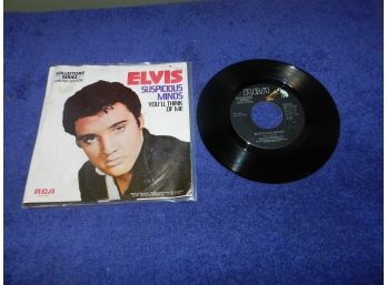 Elvis Suspicious Minds You'll Think Of Me Mono 45 RPM PB-11103