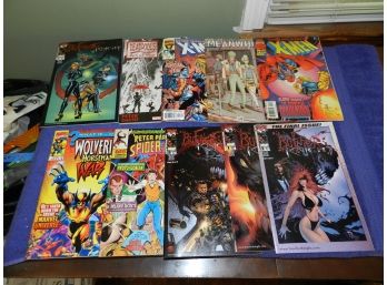 Lot Of Assorted Comic Books Deadpool XMen Spiderman