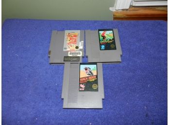 Lot Of 3 Nintendo NES Game Cartridges