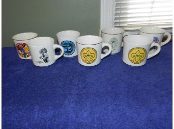 COLLECTION OF VINTAGE BOY SCOUT COFFEE MUGS 1970S 1980S