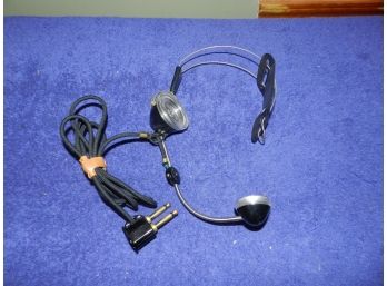 VINTAGE BELL SYSTEMS MODEL 52 GE 15A SWITCHBOARD HEAPHONES MIC HEADSET