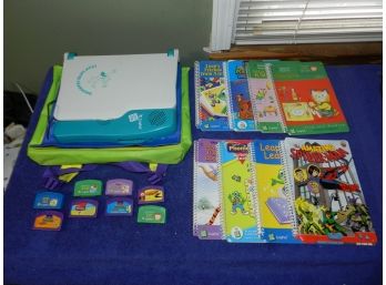 LEAPFROG LEAP PAD CHILDRENS LEARNING TOOL W/ 8 GAMES MANUALS TESTED