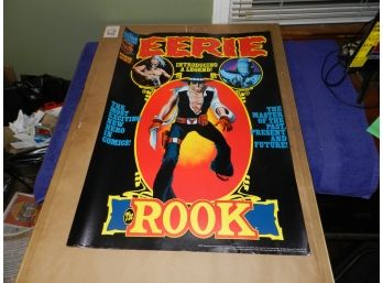 VINTAGE 1977 EERIE MAGAZINE #82 COVER POSTER THE ROOK