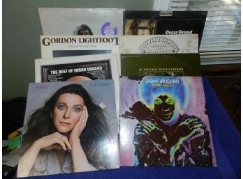Lot Of LPs Records Sarah Vaughn Gordon Lightfoot Judy Collins
