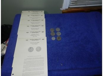 Lot Of 6 Historic Crown Coins Of The World New Zealand MORE
