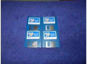 Vintage 1989 Don Bluth Space Ace Game Discs 1-4 3.5' Floppy Ready Soft