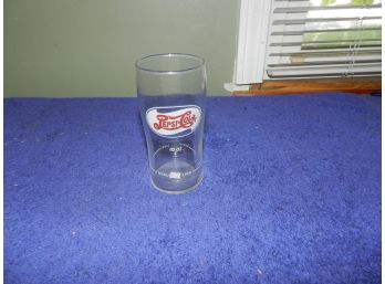 Vintage 1940 Pepsi Cola Soda Fountain Glass With Syrup Line