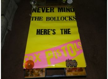 Vintage Sex Pistols Never Mind The Bollocks Advertising Poster