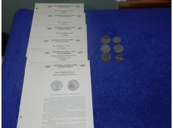 Lot Of 6 Historic Crown Coins Of The World Uganda MORE
