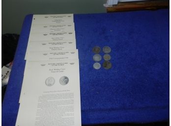 Lot Of 6 Historic Crown Coins Of The World Falklands MORE