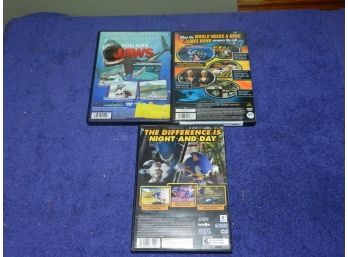 Lot Of 3 Sony PS2 Games Jaws 007 Under Fire Sonic Unleashed