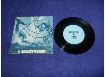 VINTAGE REVELL HARPOON 45 RPM RECORD WITH SLEEVE