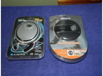 PAIR OF PERSONAL PORTABLE CD PLAYERS FACTORY SEALED NEW OLD STOCK