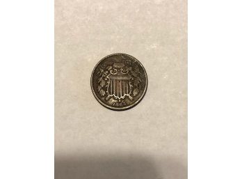1864 2 Cent Piece Coin
