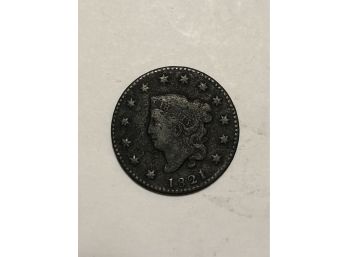 1821 U. S One Cent Piece