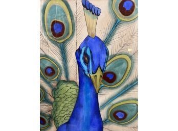 Peacock Watercolor Art
