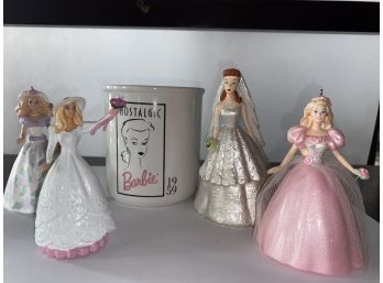 Barbie Mini Figurines And Mug
