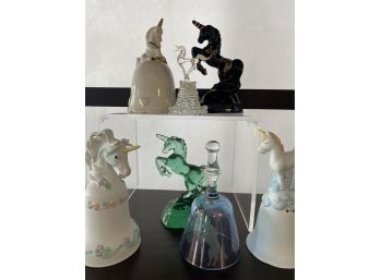 Collection Of Glass And Ceramic Unicorns