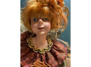 Doll - Fairy Figurine Pixie Girl Sitting Doll