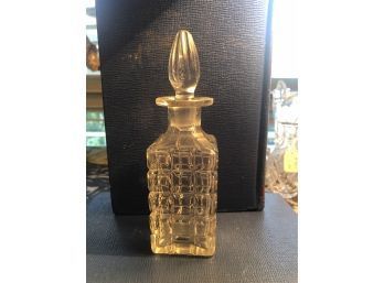 Carved Glass Perfume Bottle